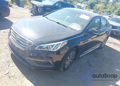2016 Hyundai Sonata Sport z USA, uszkodzony, nr VIN 5NPE34AF6GH298977